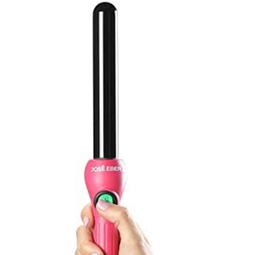 Jose Eber Professional 1" Ceramic Tourmaline Hair Curling Wand, Pink